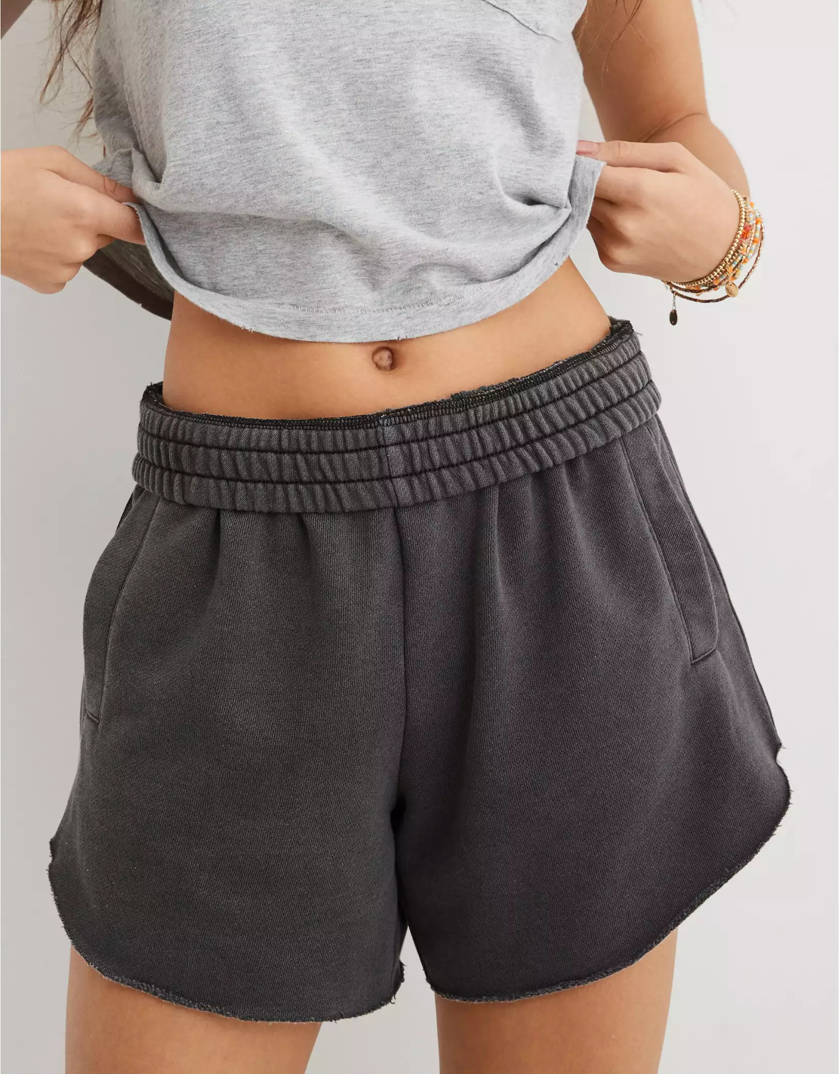 Aerie Fleece-Of-Mind High Waisted Short | American Eagle Outfitters (US & CA)