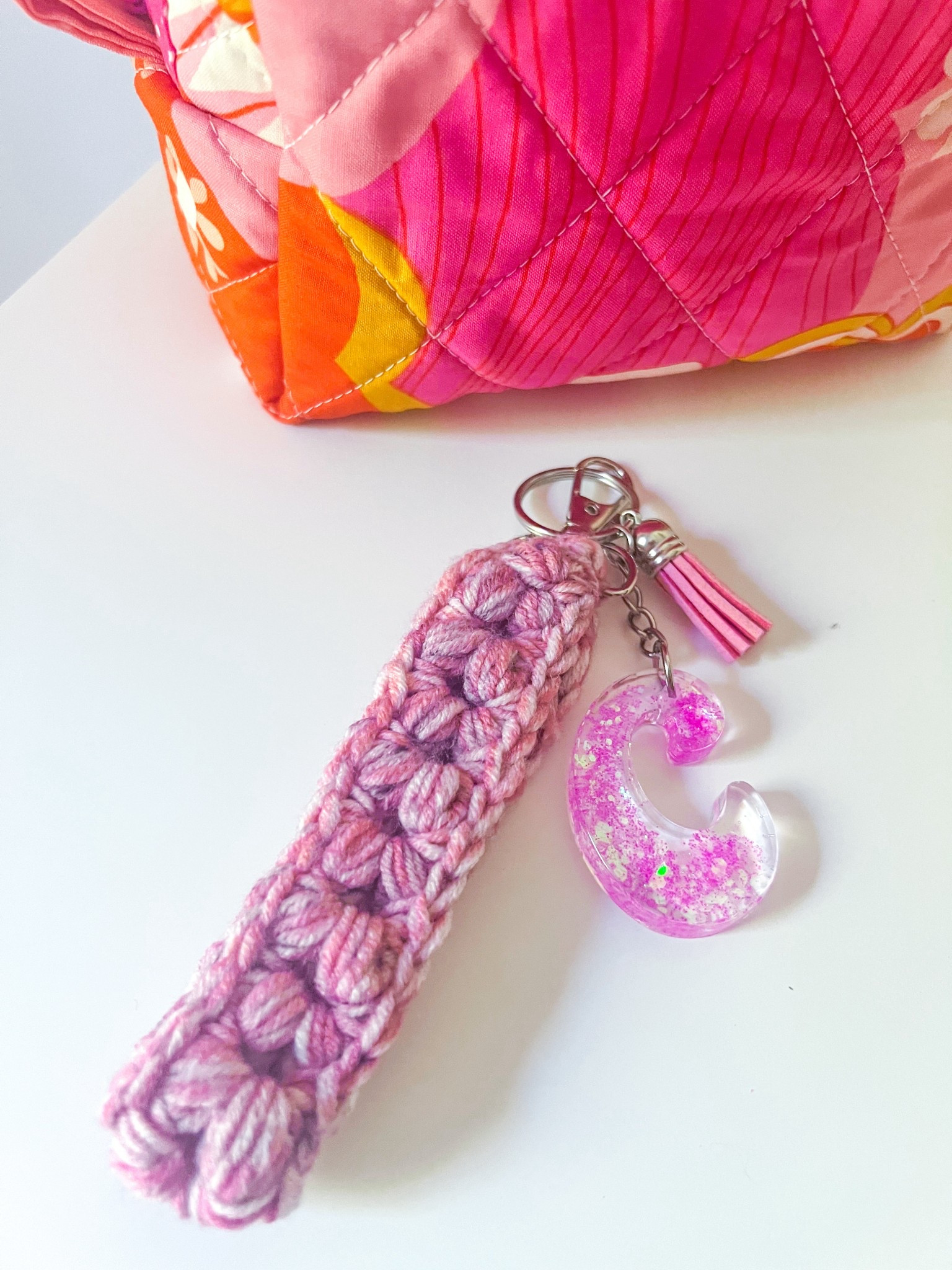 Make your own initial keychain all supplies linked beloww