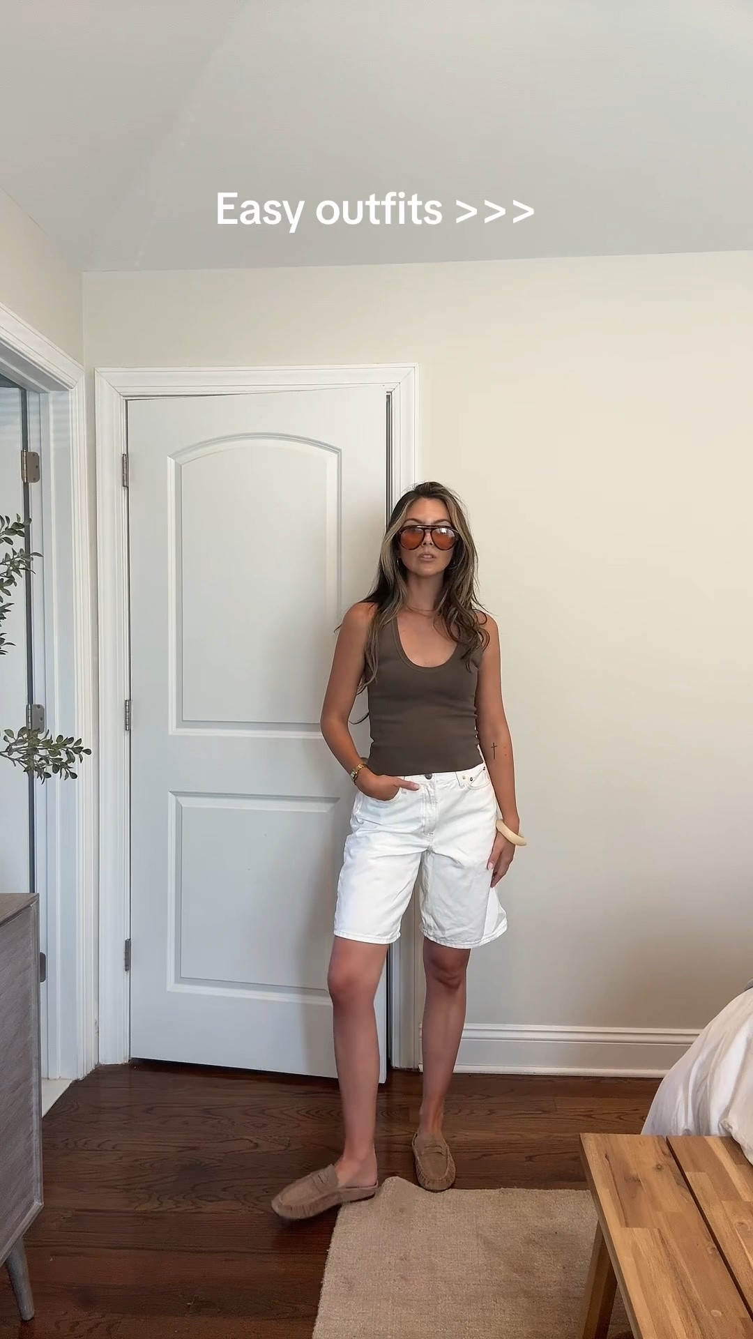 @OAK + FORT @Steve Madden US 

High quality basics make getting dressed so much easier 👌🏻

#oakandfort #stevemadden mules, spring shoes, spring outfits, spring style, outfit ideas, jorts , gap, errands outfit, easy outfits, elevated basics

#LTKmomlife #LTKootd #LTKSeasonal