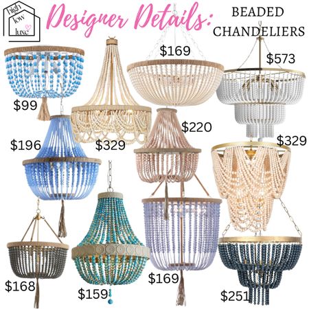 Consider it the frosting on a cake. Ceiling lighting can really add that little bit of oomph to your space. Rounding up my favorite beaded chandeliers.

#LTKHome