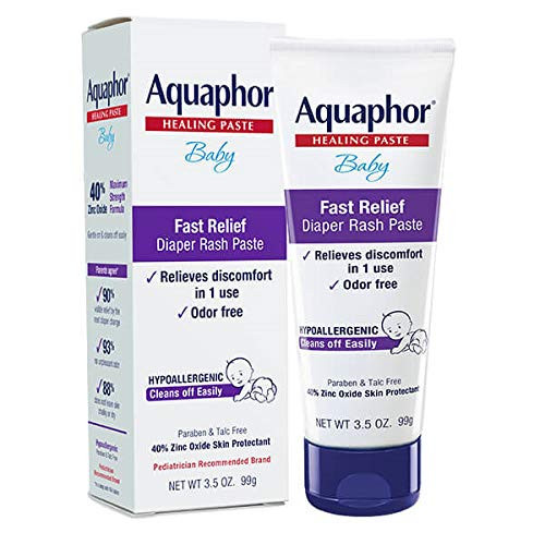 Aquaphor Baby Diaper Rash Paste - For Serious Diaper Rash and Flare-ups - 3.5 Oz. Tube | Amazon (US)