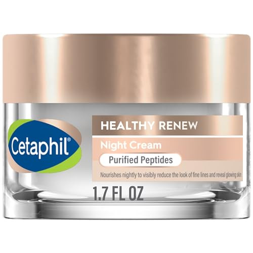 Cetaphil Healthy Renew Skin Tightening Night Cream 1.7 Oz, Wrinkle Repair Cream for Face with Peptides, Retinol Alternative Cream For Sensitive Skin, Fragrance Free | Amazon (US)