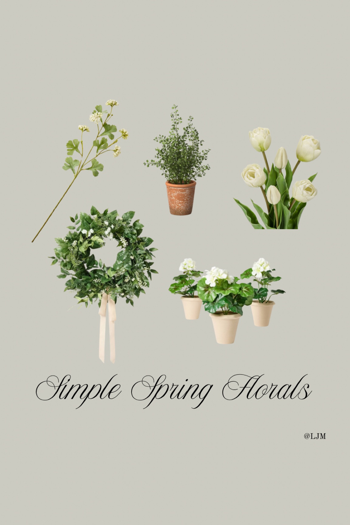 Simple spring faux florals 

#LTKHome #LTKSeasonal