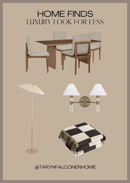 Shop these luxury looks for less!

Neutral decor, pleated lamp, floor lamp, 2 light sconce, checkered blanket, affordable finds, sconce, lighting, blanket, budget friendly 

#LTKstyletip #LTKhome