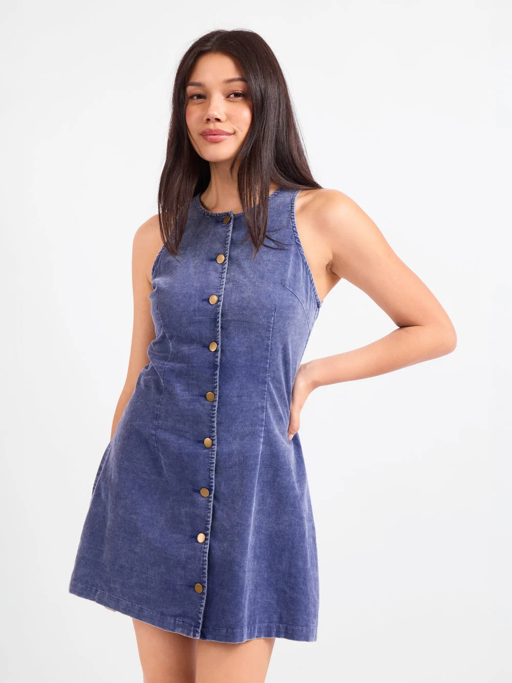 Get Like This Buttoned Mini Dress | Lilla & Beth
