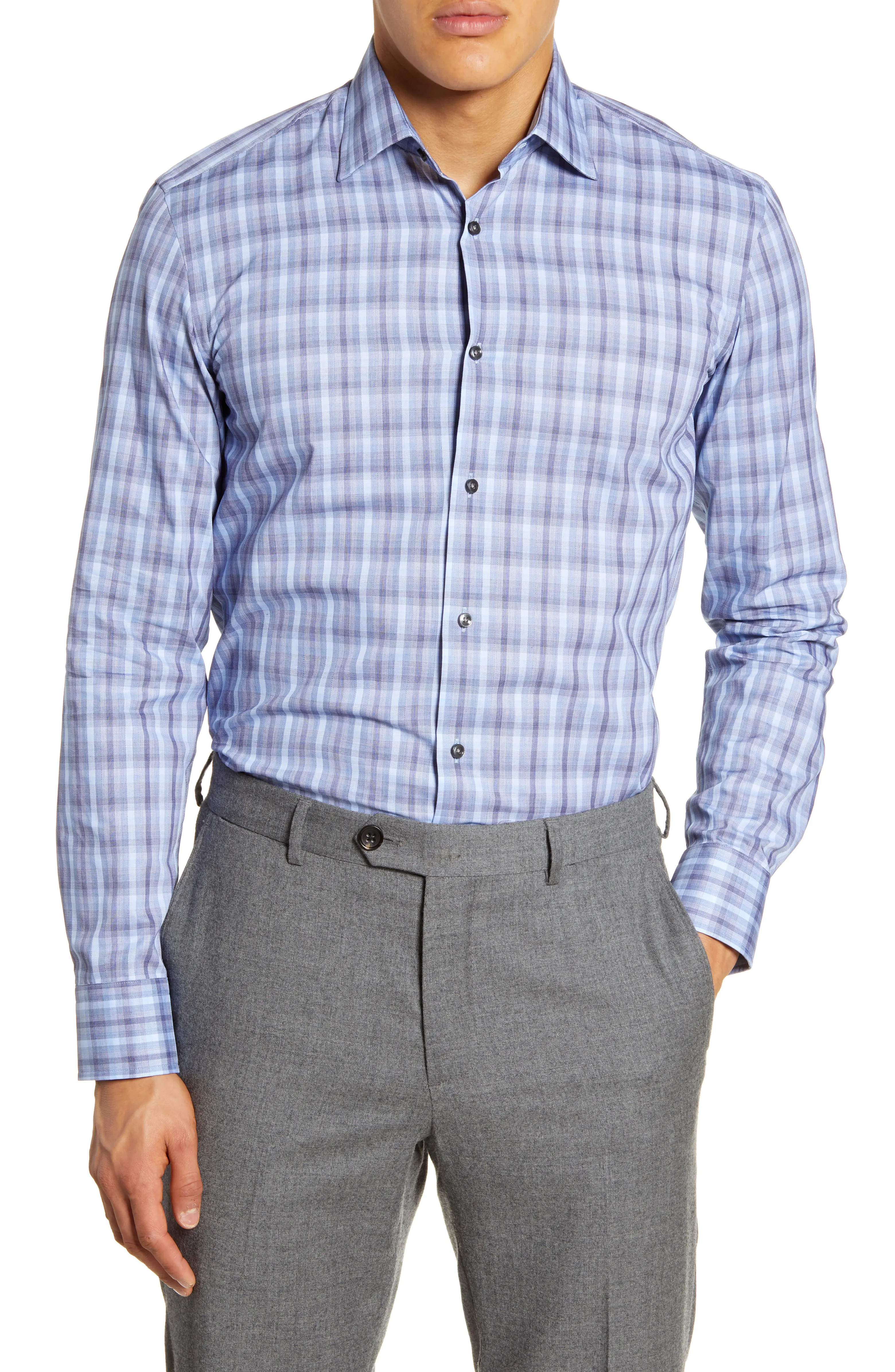 Slim Fit Plaid Dress Shirt | Nordstrom