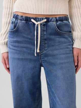 Mid Rise Knit Easy Baggy Jeans | Gap (US)