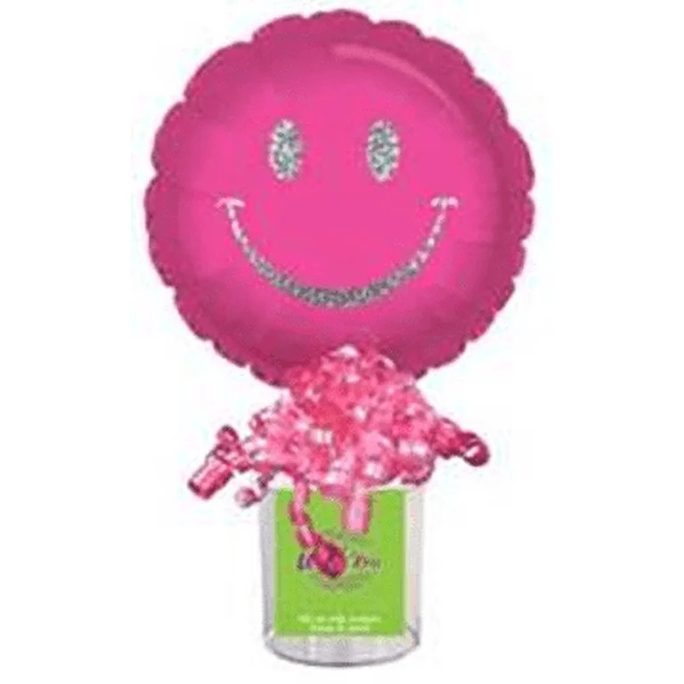 CTI Industries Pink Face Prismatic Silver Smiley U Fill Party Containers | Walmart (US)