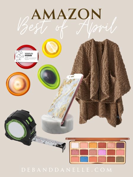 These were our most popular products from Amazon for the month of April, including this Sherpa wearable blanket that is perfect for Mother’s Day and Deb’s favorite measuring tape with easy-to-read fractions. Also, the Too Faced eyeshadow pallet and the wearable blanket are both over 50% off!  

#LTKhome #LTKsalealert #LTKSeasonal