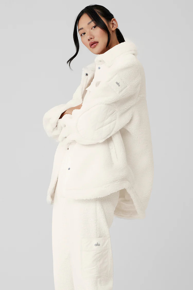 Sherpa Edge Shacket - Ivory | Alo Yoga (US)