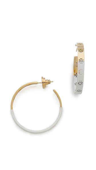 Dipped T Hoop Earrings | Shopbop