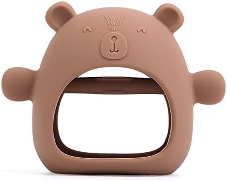 Baby Teether,Baby Teething Toys Silicone Teether Toy for Infants 3+ Months, Never Drop Baby Mitte... | Amazon (US)