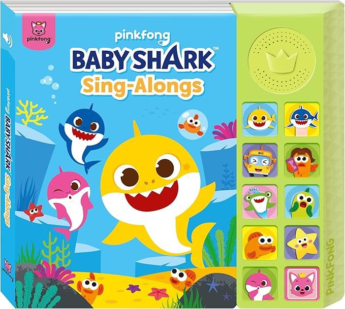 Baby Shark Sing-Alongs 10 Button Sound Book | Baby Shark Toys, Baby Shark Books | Learning & Educ... | Amazon (US)