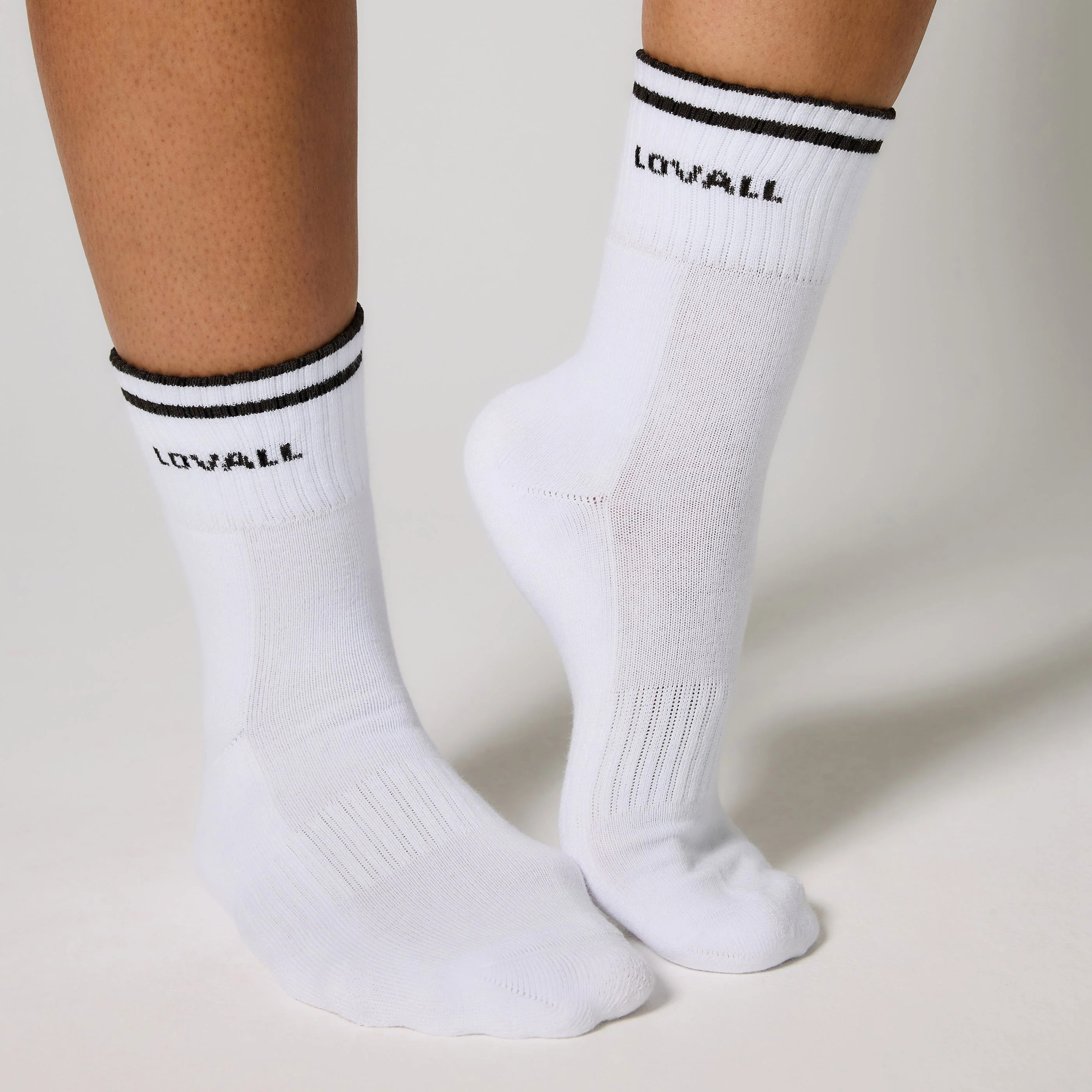 Ribbed Sports Socks | Black | LOVALL