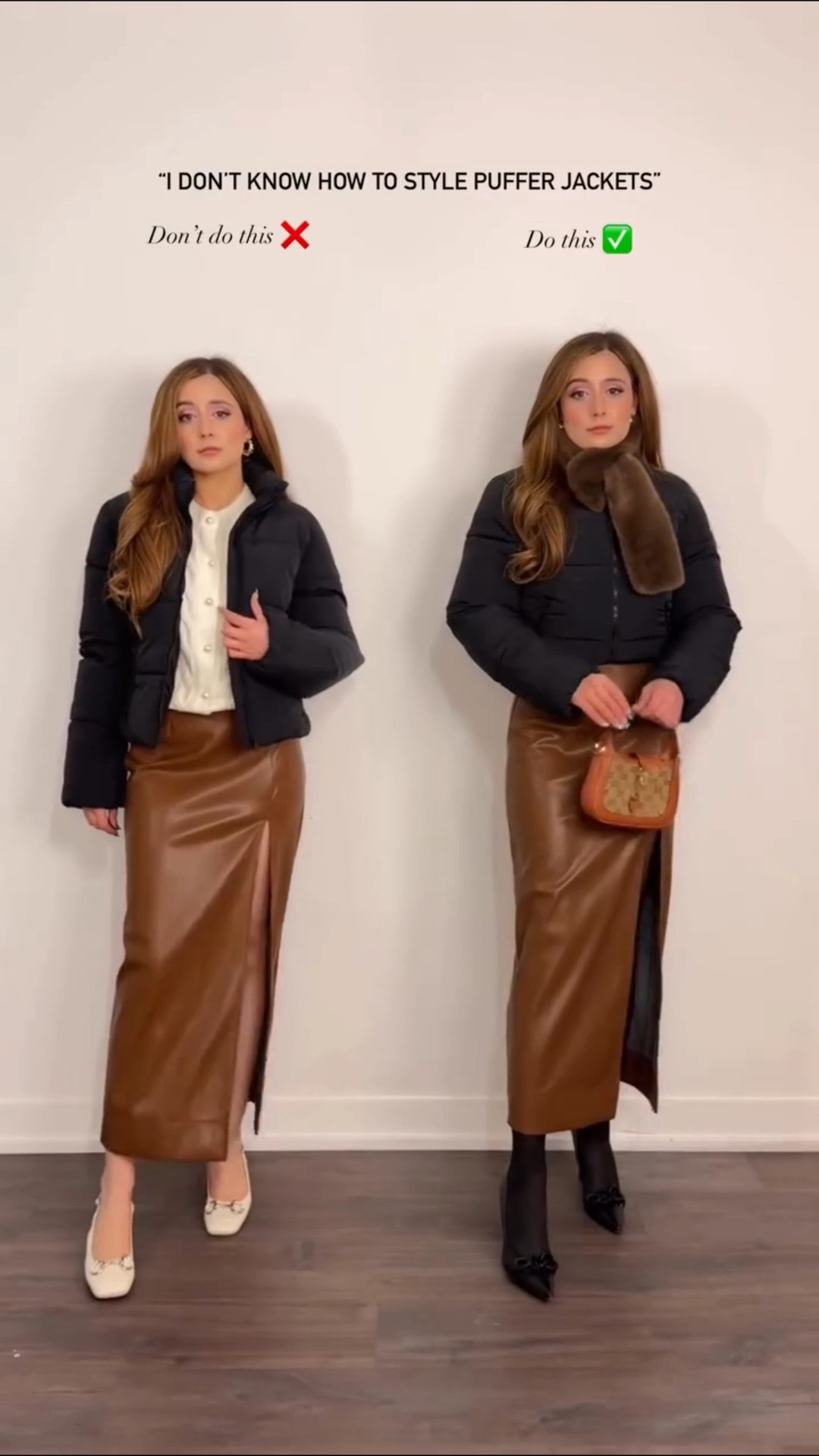 3 easy ways to style puffers 👀😍. I like to pair mine with a fitted skirt or cropped length to balance the volume.

Which look was your favourite? #wearingvsstyling #pufferjacket #howtostylevideo #fashionhacks #waystowear 

#LTKootd #LTKgrwm #LTKFindsUnder100