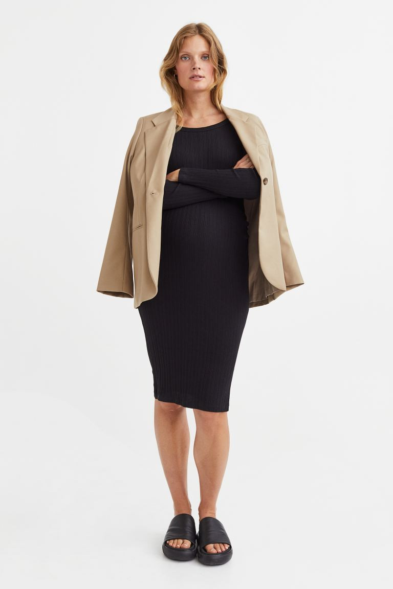 MAMA Ribbed Jersey Dress | H&M (US + CA)