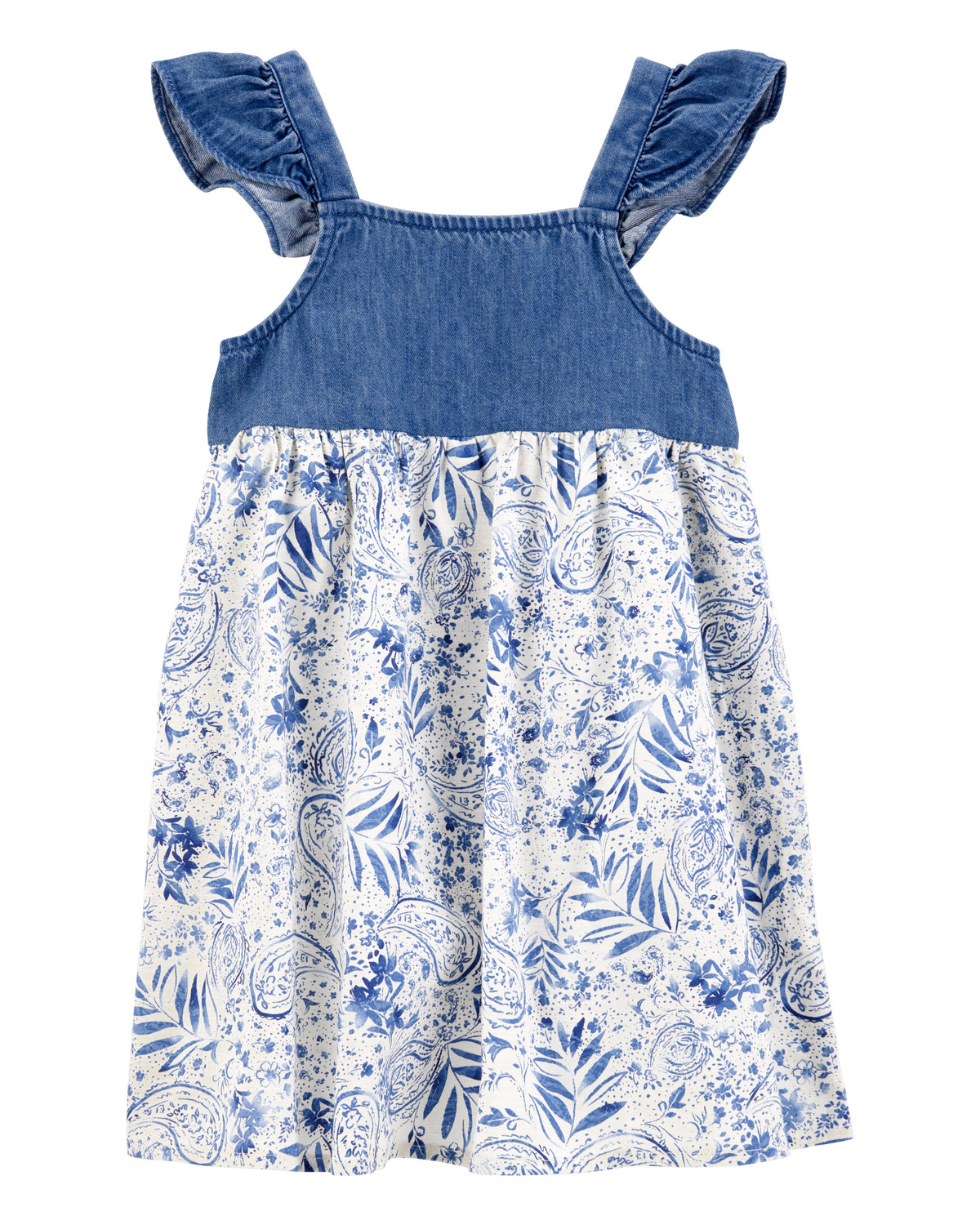 Toddler Chambray Floral Print Dress - OshKosh | Carter's | Carter's Inc