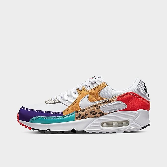 Women's Nike Air Max 90 SE Patchwork Animal Print Casual Shoes | Finish Line (US)