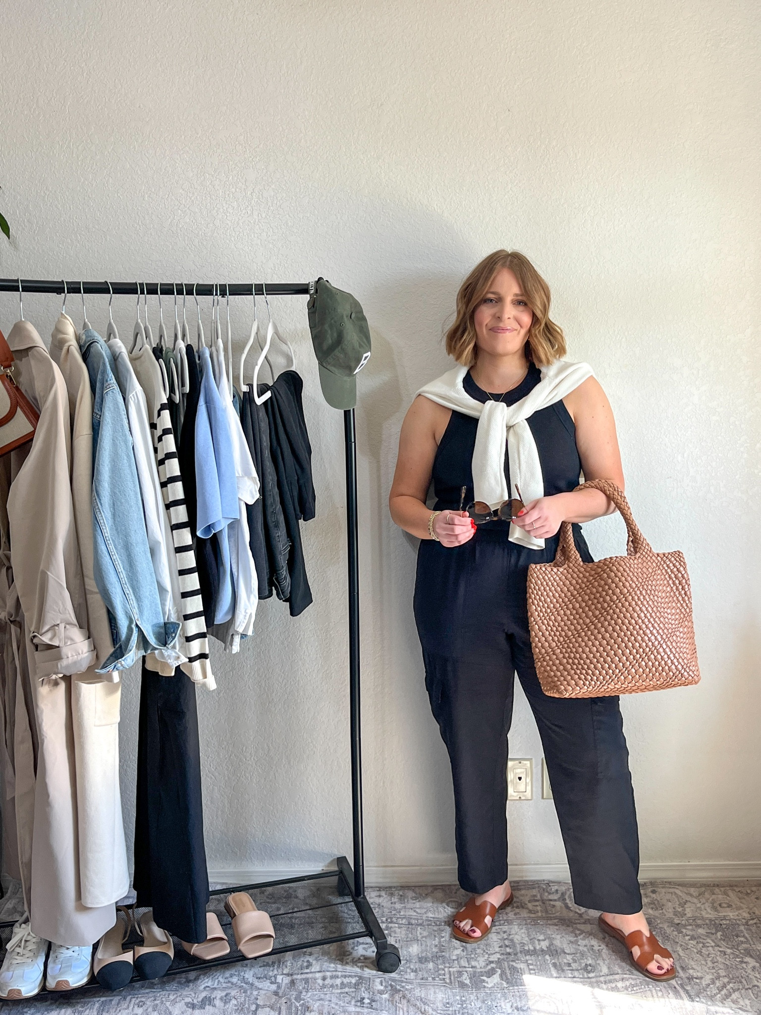 Spring Capsule// tank + cargo pants with lightweight sweater 

Wearing L in tank + pants (tts)
Wearing M in sweater 

#LTKfindsunder50 #LTKmidsize