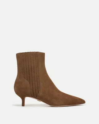 Veronica Beard Lisa Kitten-Heel Bootie Hazelwood | Veronica Beard