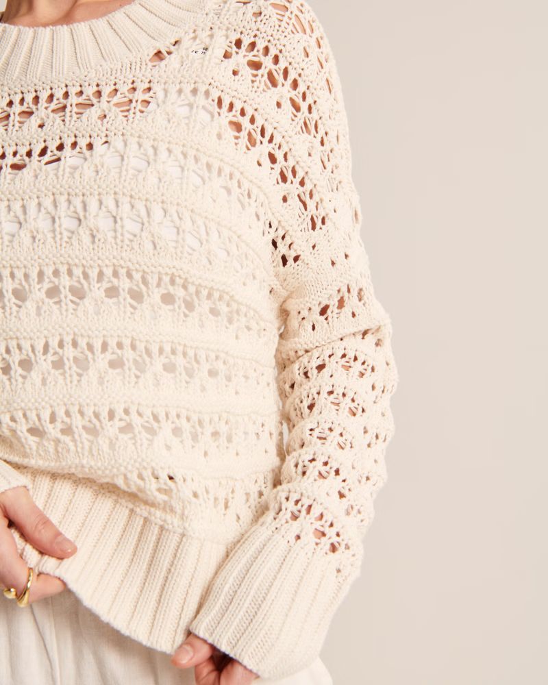Crochet Dolman Sweater | Abercrombie & Fitch (US)