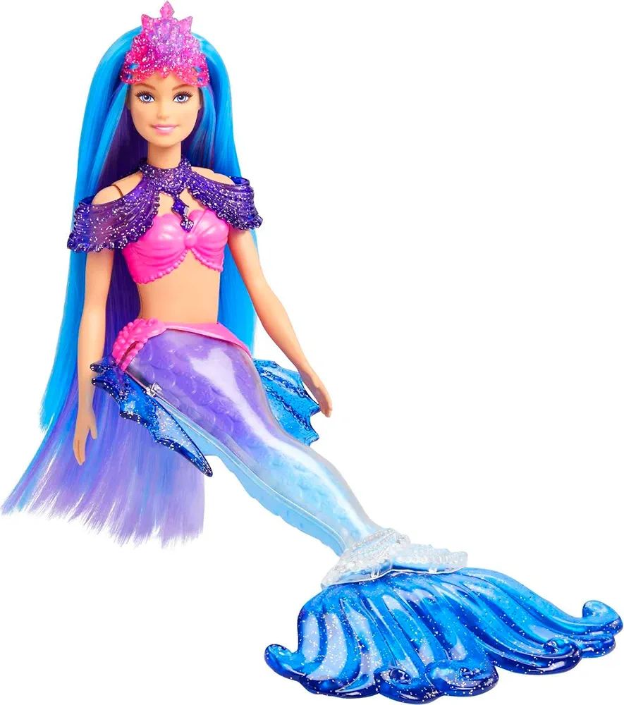 Barbie 'Malibu' Doll with Seahorse Pet and Accessories, Mermaid Toys with Interchangeable Fins | Amazon (US)