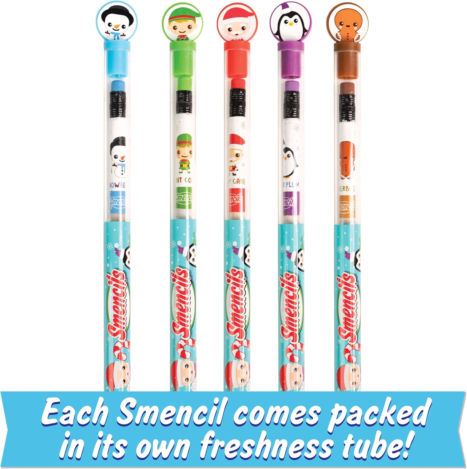 Holiday Smencils - HB #2 Patented Gourmet Scented Fun Pencils, 5 Count - Stocking Stuffer, Gifts ... | Amazon (US)