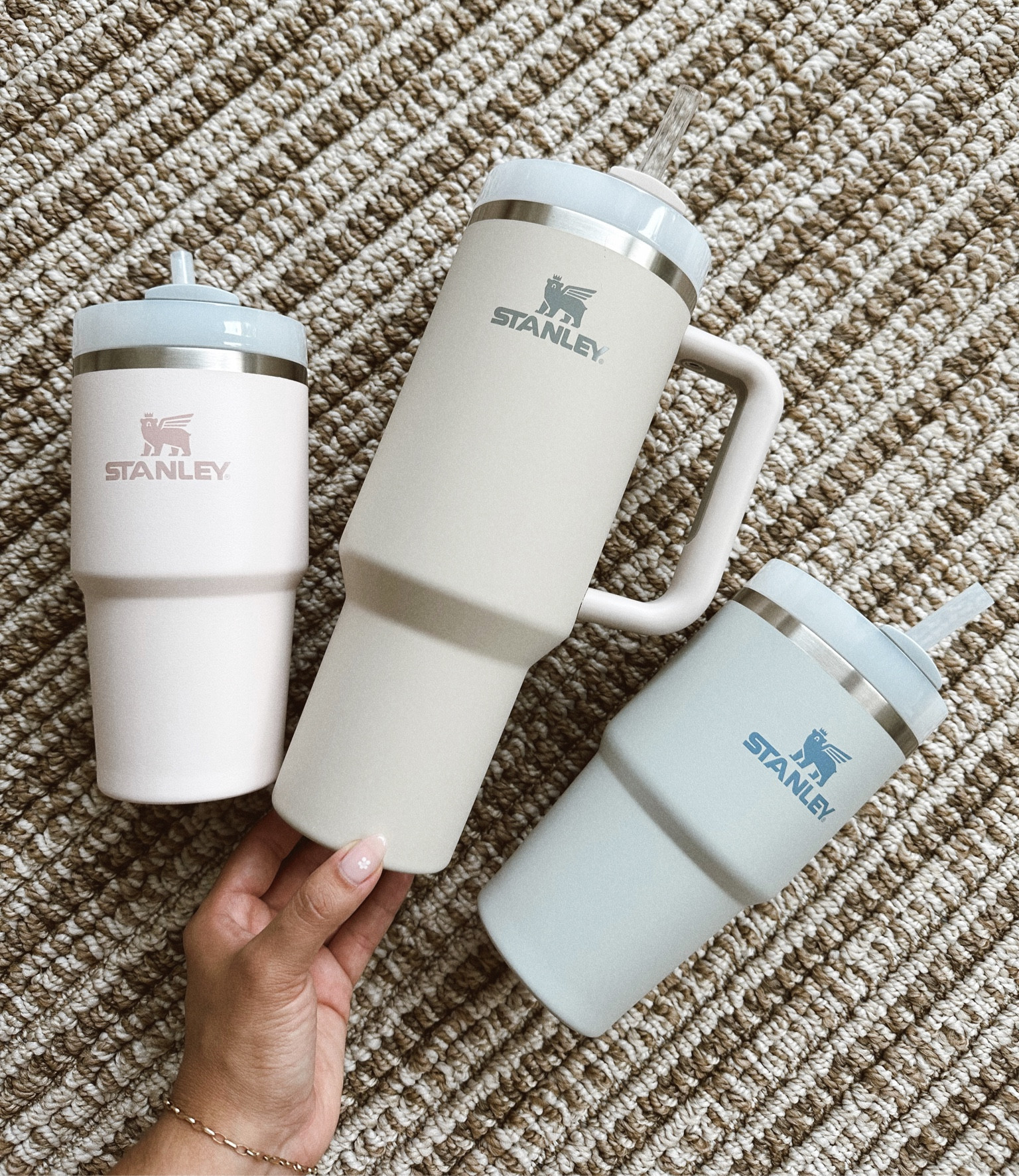 Stanley fam jam 🤍🤍🤍 #stanleythirstquencher #stanley #tumbler #kidscup #sippycup #strawcup #aesthetic #familypicnic #summer #summerfind #summercup #gift 

#LTKunder50 #LTKFind #LTKfamily