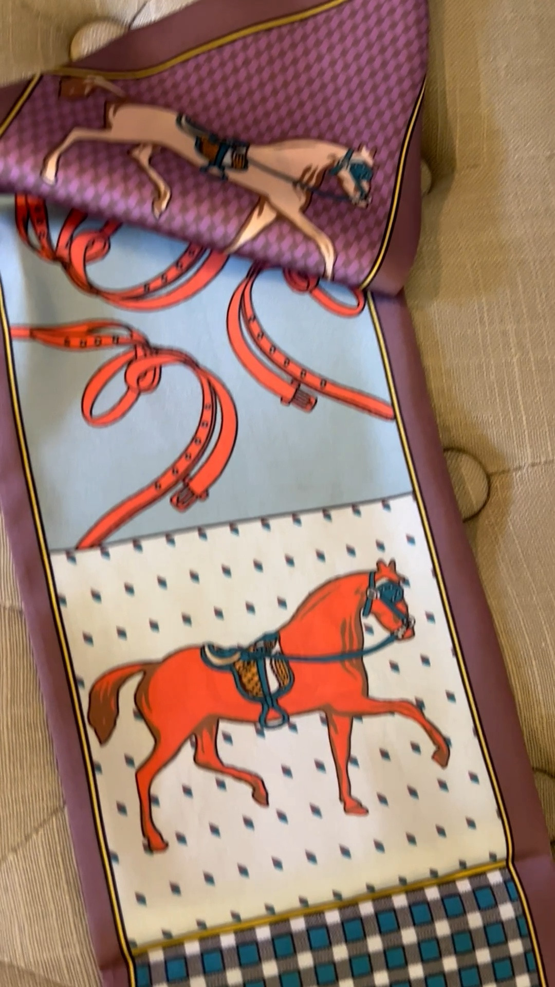 Amazon horse scarf
Blue purple orange Hermes look a like
Look for less
Amazon finds
Handbag
Neck
Belt
Twilly
Silky soft qualityy

#LTKOver40 #LTKSeasonal #LTKootd