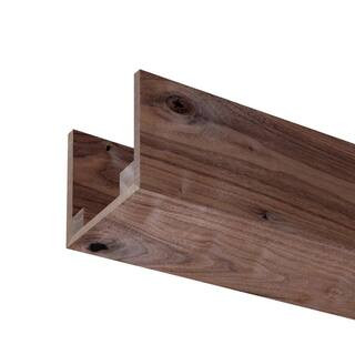 5.5 in. W x 5.5 in. H x 92 in. L Rustic Walnut Box Faux Beam | The Home Depot