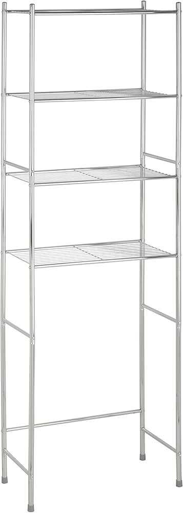 Honey-Can-Do 4-Tier Space Saver Shelf, Chrome, 24.02" L x 11.02" W x 67.72" H | Amazon (US)