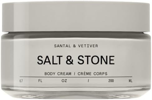 Salt & Stone Body Cream – Santal & Vetiver | Hydrating Formula with Seaweed Extracts, Spirulina... | Amazon (US)