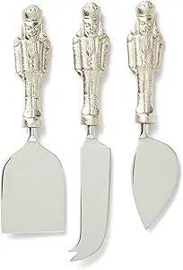 Sur La Table Nutcracker Cheese Knives, Set of 3, Silver | Amazon (US)