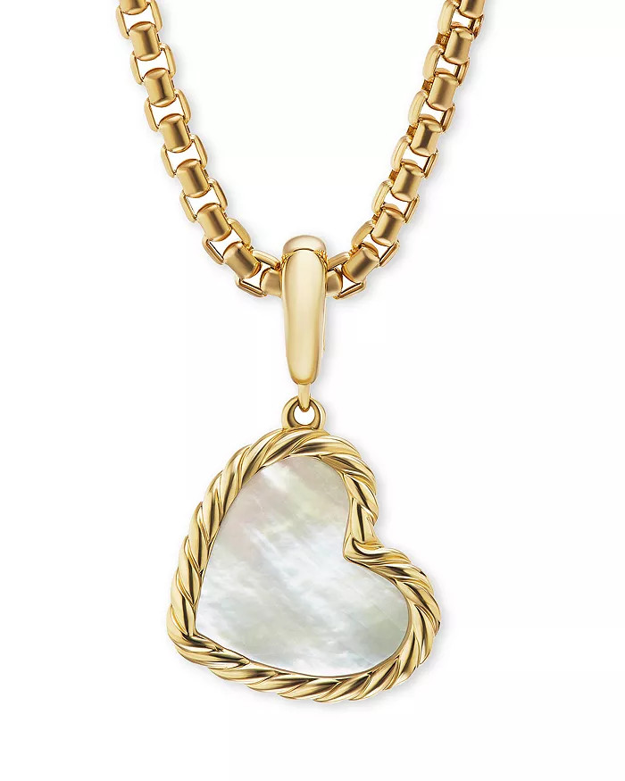18K Yellow Gold Elements® Mother of Pearl Heart Amulet Pendant | Bloomingdale's (US)