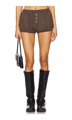 NIA Jack Bloomer Short in Brown from Revolve.com | Revolve Clothing (Global)