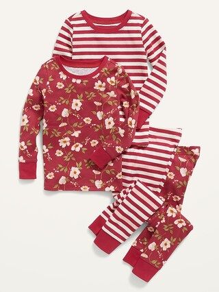 Unisex 4-Piece Printed Pajama Set for Toddler &#x26; Baby | Old Navy (US)