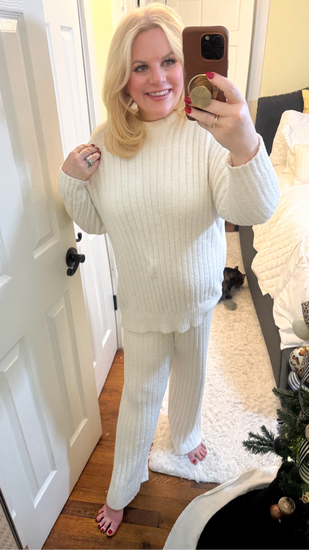 I'm in my New Year's Eve outfit already!
No, seriously! I'm in this super cozy warm set and currently making Chicago style deep dish pizzas for dinner.
I'll be keeping an eye on here to see all the fabulous outfits you all are wearing!
Have fun and be safe!

NYE, Cozy, lounge set. Casual set, Ugg

#LTKHome #LTKOver40 #LTKHoliday
