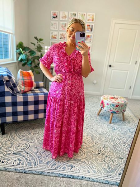Amazon outfit - fall outfit - outfit inspo - dress - wedding guest - maxi - pink maxi - teacher outfit 

#LTKstyletip #LTKSeasonal #LTKunder50