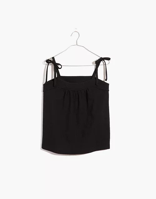 Crosshatch Tie-Strap Tank Top | Madewell