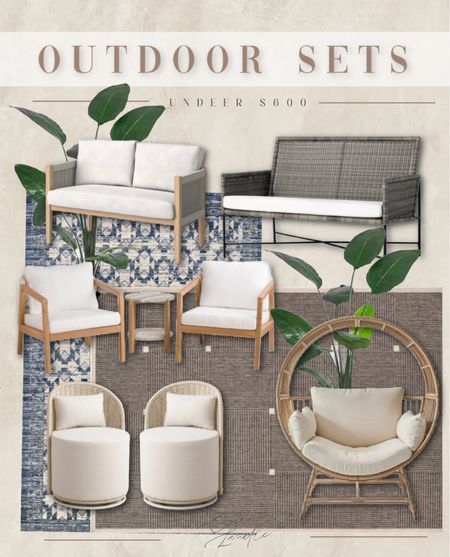 Outdoor furniture rugs and faux trees

Home decor, back patio, backyard decor, outdoor seating 

#LTKSeasonal #LTKhome #LTKU