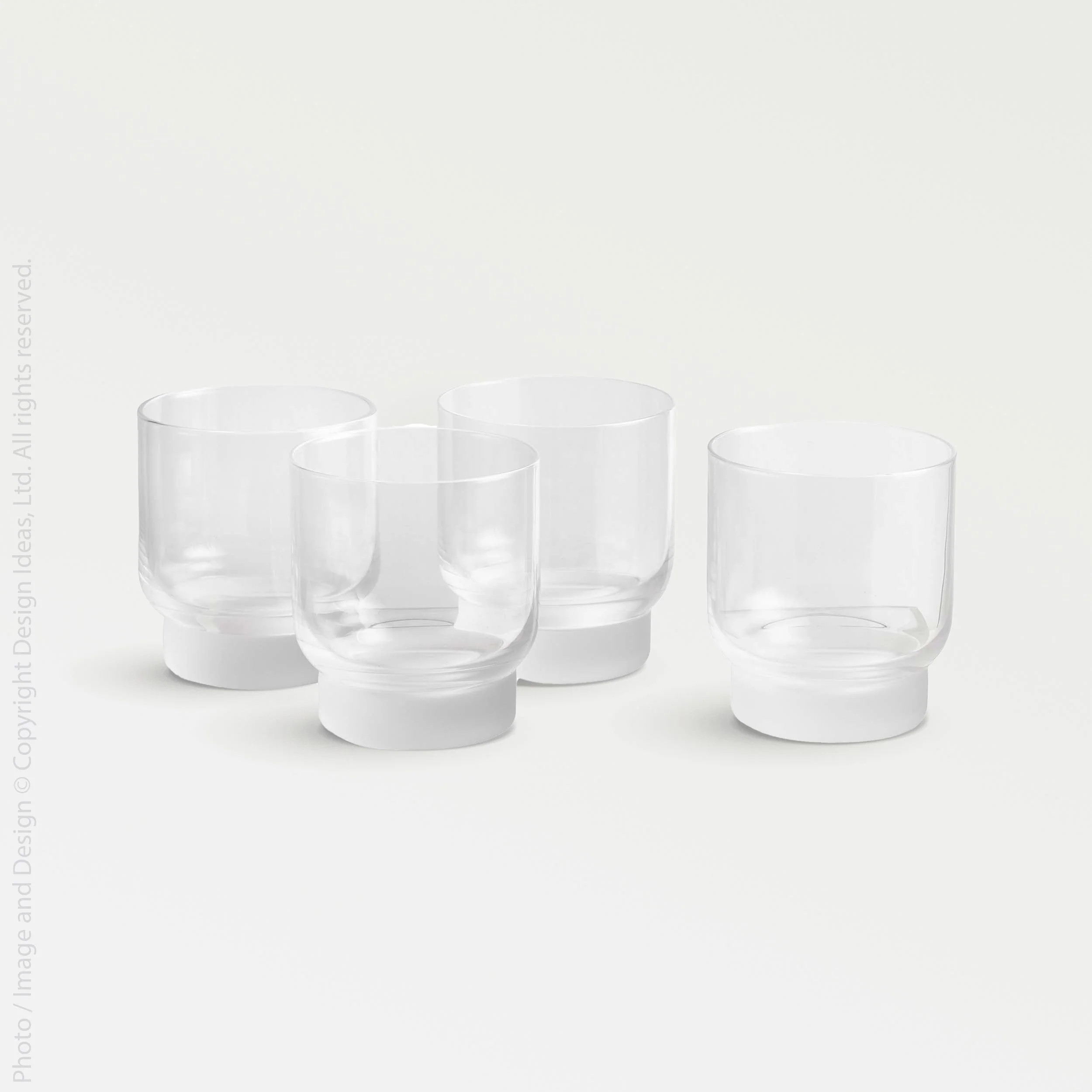 Bergen™ Fused Glass Old Fashion Glasses (set of 4) | Texxture Home