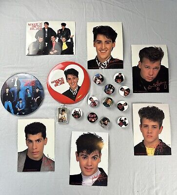 HUGE Lot of 20 NEW KIDS On The BLOCK PINS Photos NKOTB Large 6" Medium & Small  | eBay | eBay US