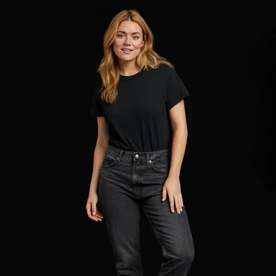 Women's Everyday T-Shirt Bodysuit - Black - nuuds | nuuds