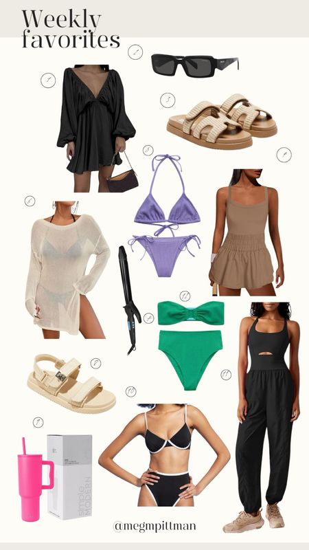 Weekly favorites!! 

Bikini 
Coverup 
Sandals
Romper 
Black dress 
Amazon find 
Beauty 
Summer outfits 

#LTKStyleTip #LTKSwim #LTKShoeCrush