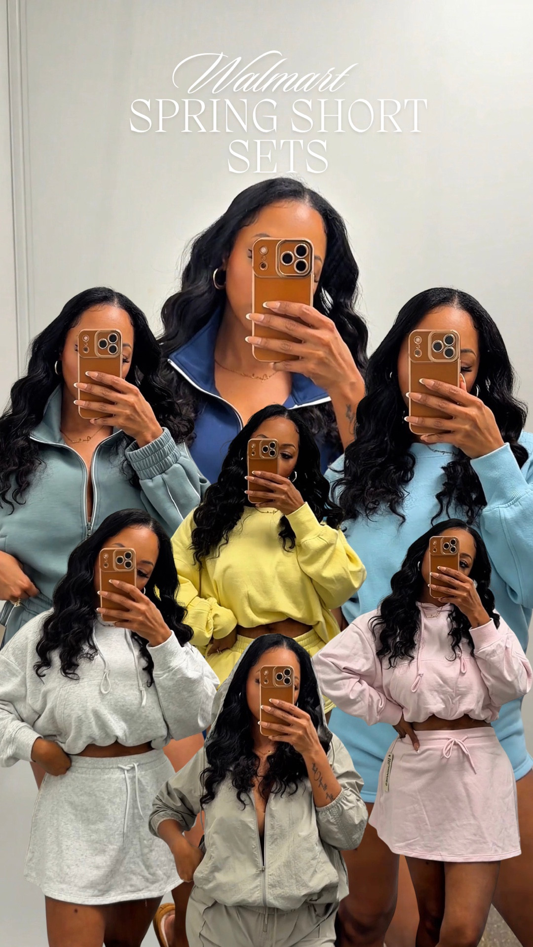 Sisters! I went to my local @walmart and found some of the cutest Spring Short Sets!! I couldn’t decide so I bought all of them! Perfect for everyday wear, a walk in the park and/or even to a casual lunch! And they are all super affordable! Some of the bottles are less than $10!! Size Reference: 5’5 | 160lbs | Large | 38D 

#LTKSpringSale #LTKMidsize #LTKSeasonal