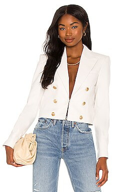 Inez Cropped Leather Blazer
                    
                    L'AGENCE | Revolve Clothing (Global)