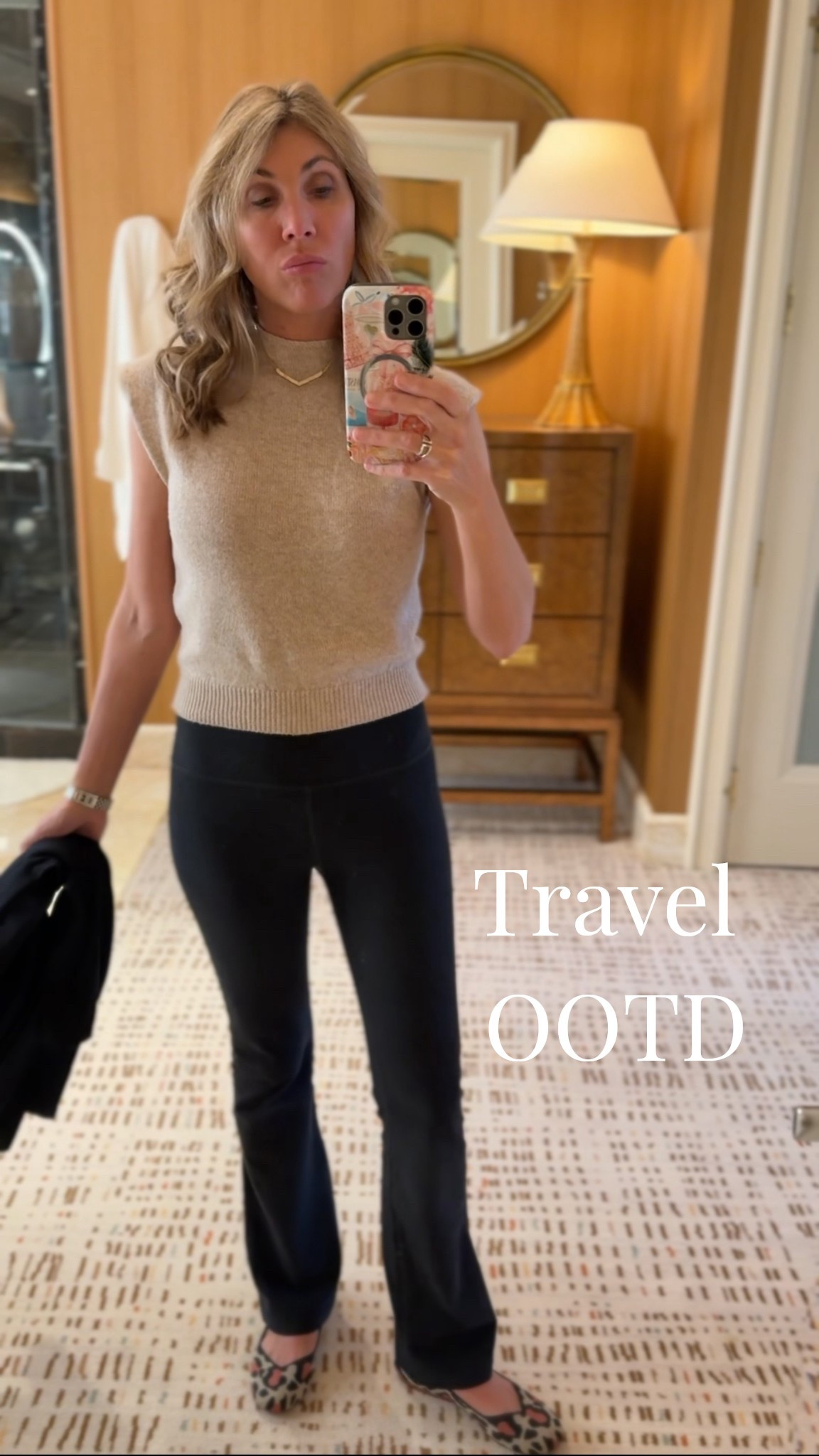 Today’s travel outfit brought to you by Amazon (top, medium), Beyond Yoga (my absolute favorite yoga pant, medium), Rothy’s on the feet, and an Eileen Fisher cardigan. 

#LTKOver40 #LTKootd