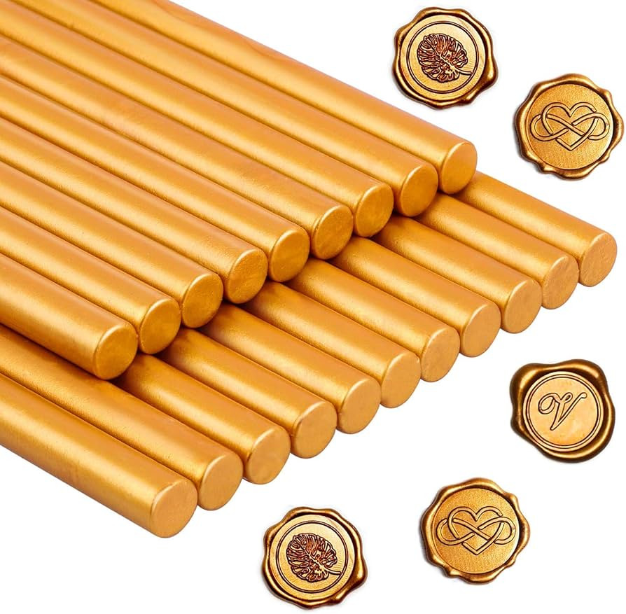Sealing Wax, Paxcoo 20pcs Wax Seal Sticks, Glue Gun Sealing Wax for Wax Seal Stamp, Letter Wax Se... | Amazon (US)