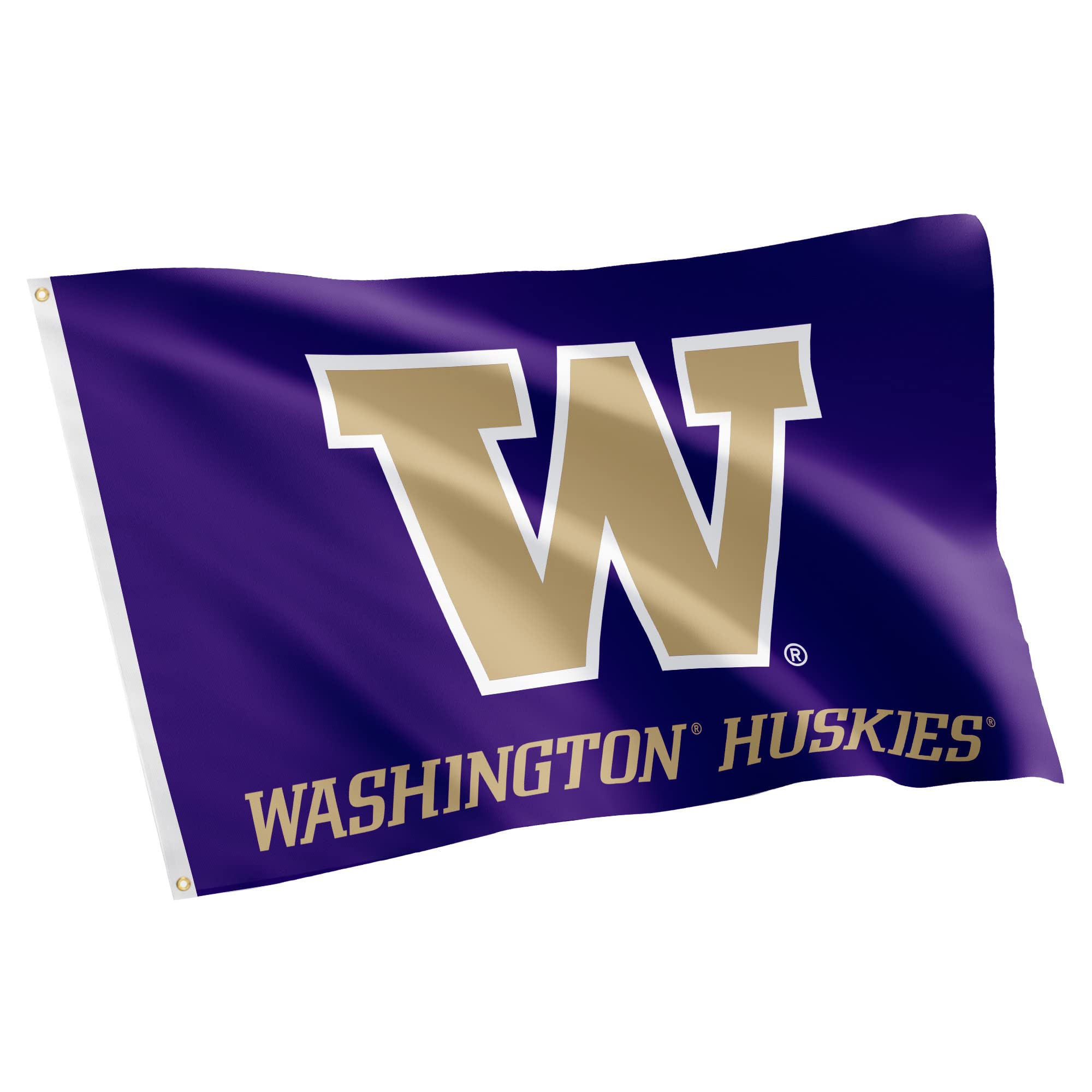 Desert Cactus University of Washington UW Flag - 3 x 5 Feet Huskies Banner, Indoor/Outdoor Durabl... | Amazon (US)