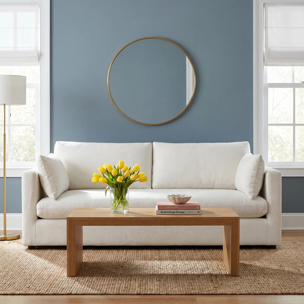 Haven 87.8" W Upholstered Sofa,White | Wayfair North America